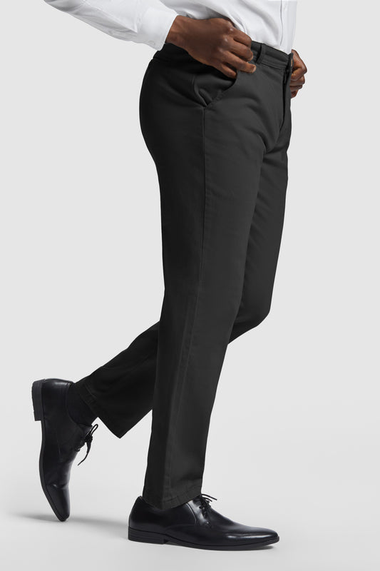 Pantaloni negri barbat bumbac 280g Ritz