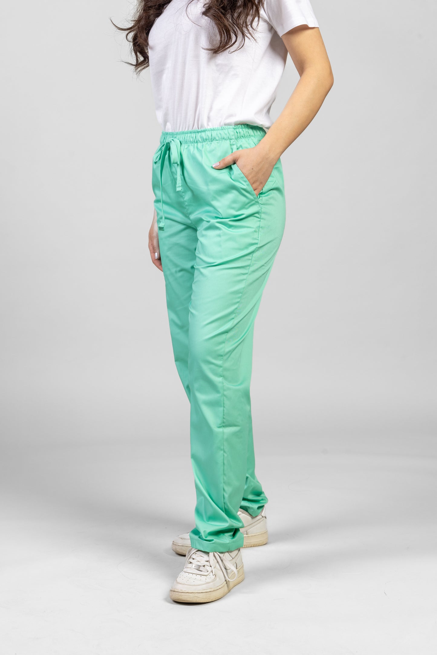 Pantaloni turcoaz unisex poplin 160g Alessi