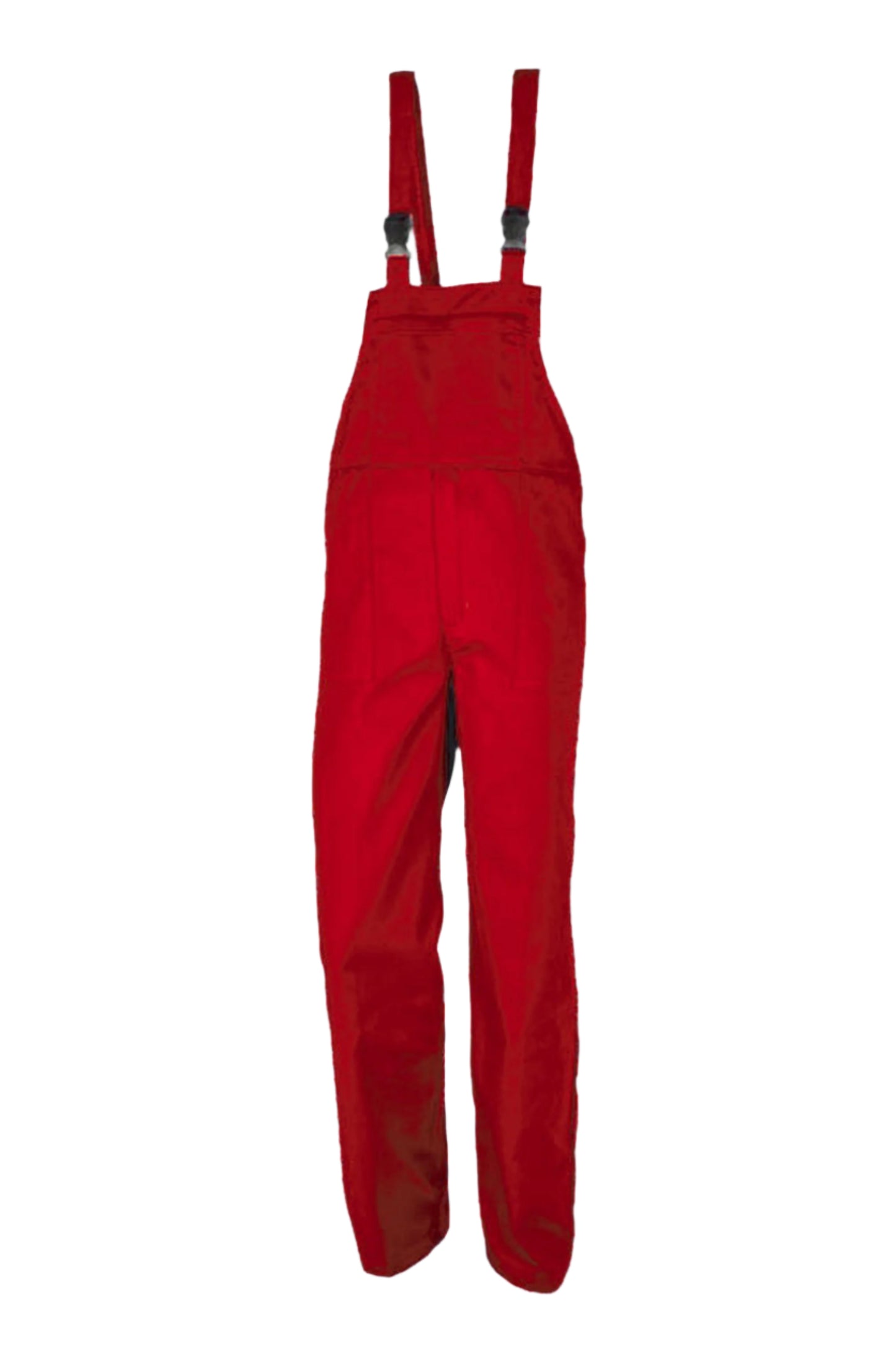 Pantaloni salopeta rosii unisex bumbac 250g Vantaggio