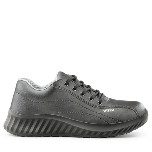Pantofi de lucru dama O2 microfibra negru Arawa