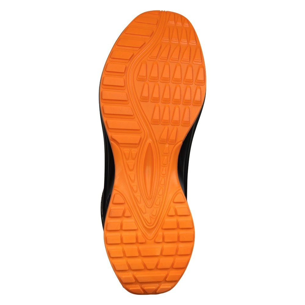 Pantofi protectie S1PS/SR/FO/ESD unisex negru/portocaliu piele nubuck Phantom (32A3)