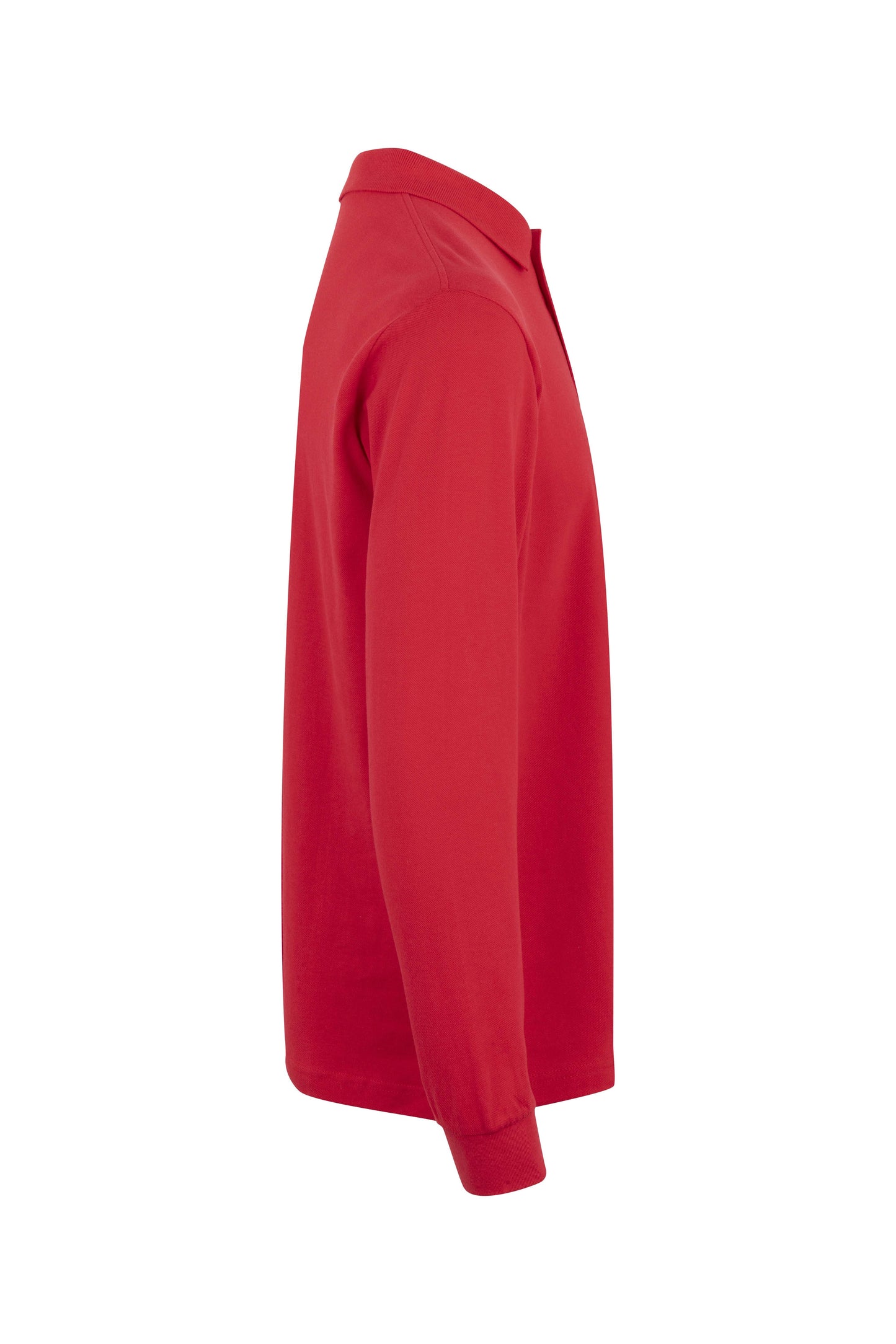 Tricou polo bumbac 200g maneca lunga rosu Hobart