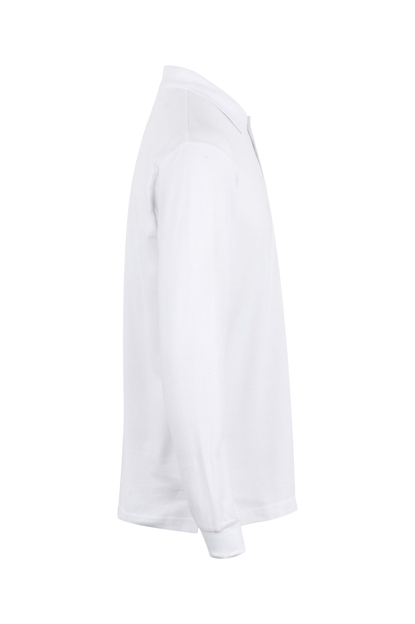 Tricou polo bumbac 200g maneca lunga alb Hobart