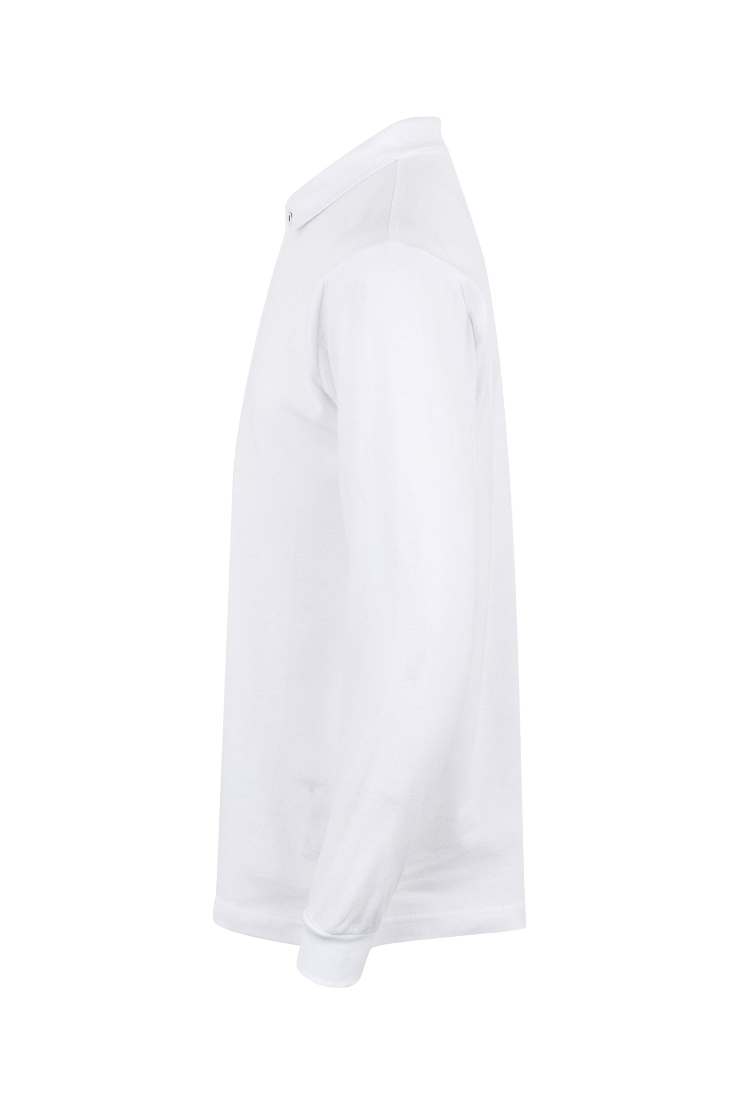 Tricou polo bumbac 200g maneca lunga alb Hobart