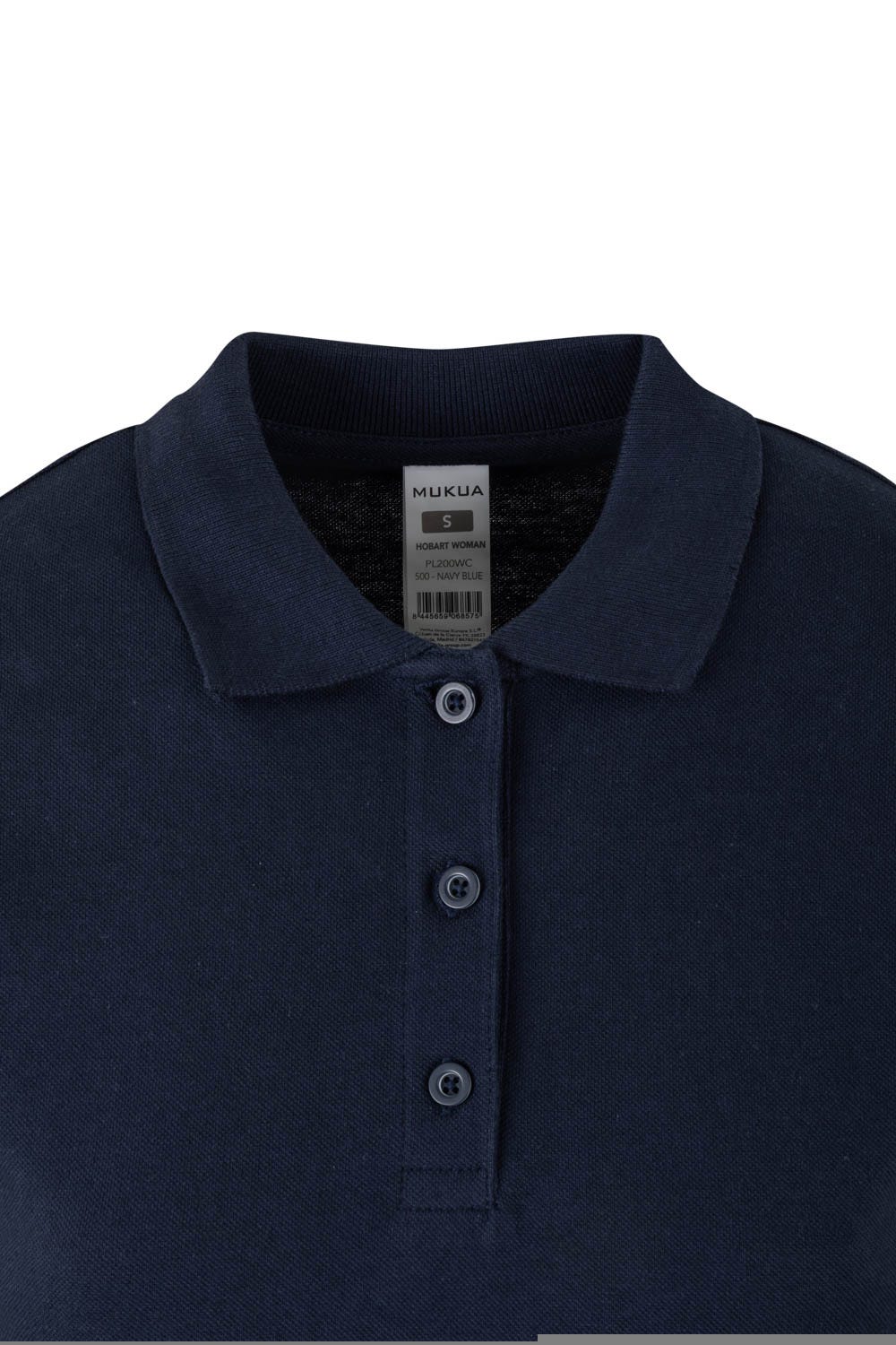 Tricou polo bumbac 200g dama maneca lunga bleumarin Hobart Woman