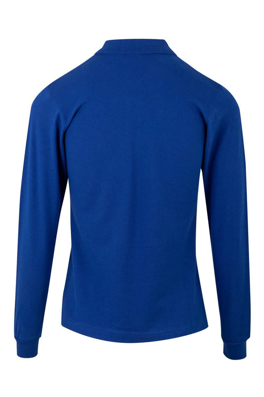 Tricou polo bumbac 200g dama maneca lunga albastru royal Hobart Woman