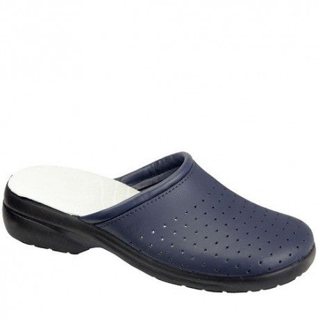 Saboti de lucru piele bleumarin Stela