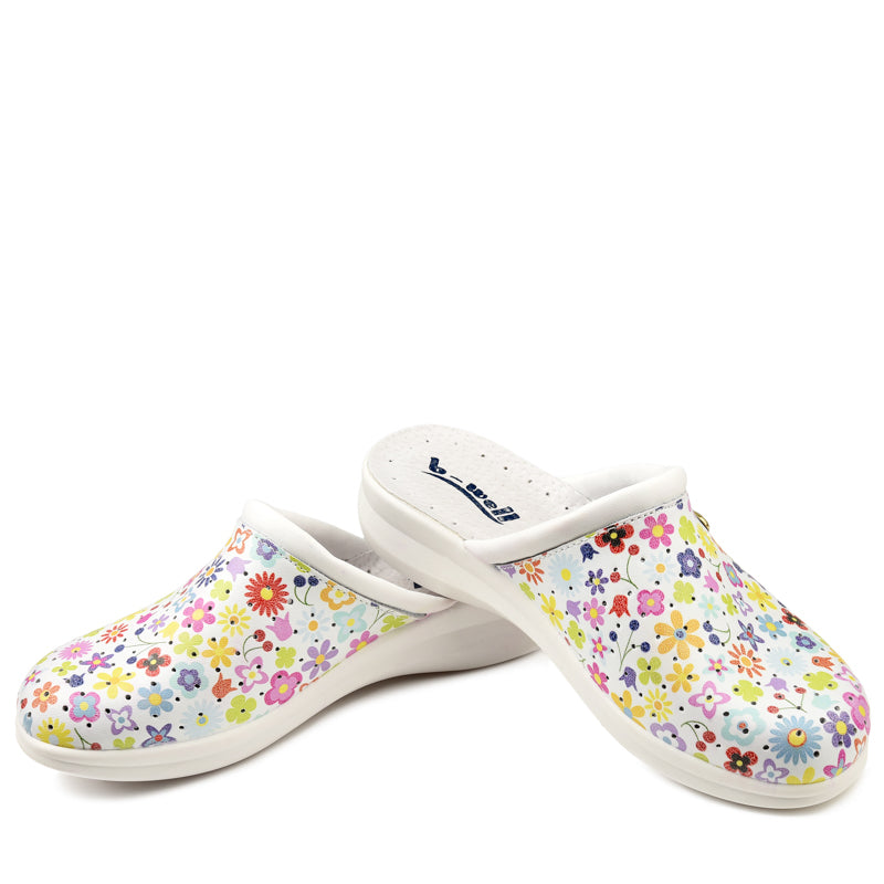 Saboti medicali de dama din piele imprimata Aerial