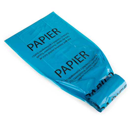 Saci menajeri albastri colectare selectiva 30micr. 120L 10buc