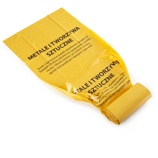 Saci menajeri galbeni colectare selectiva 30micr. 120L 10buc