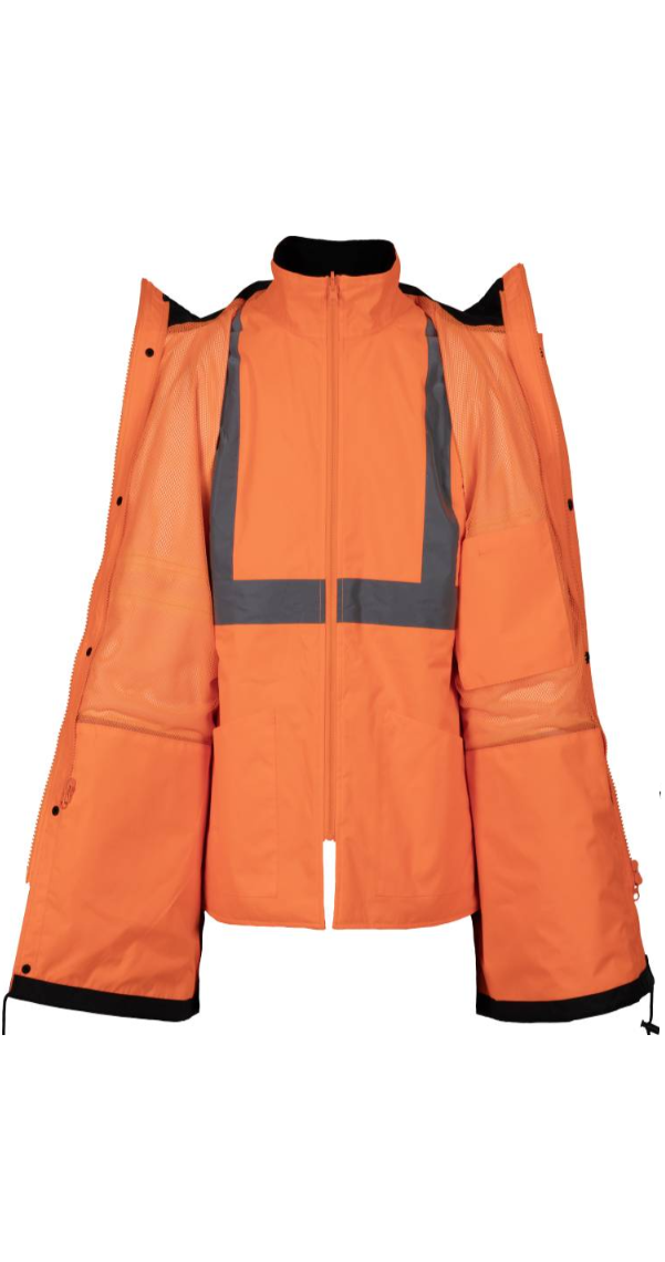 Scurta protectie Hi-Vis 4 in 1 Finland Renania portocaliu fluo (536B)