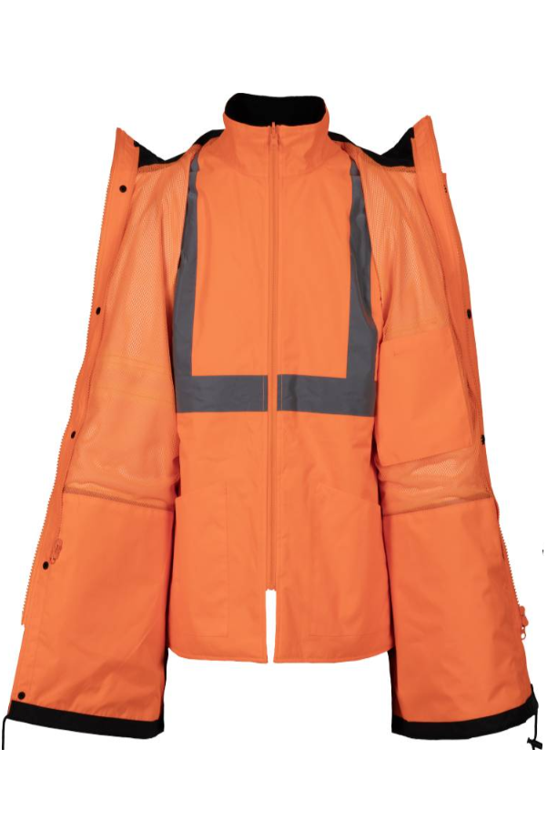 Scurta protectie Hi-Vis 4 in 1 Finland Renania portocaliu fluo (536B)