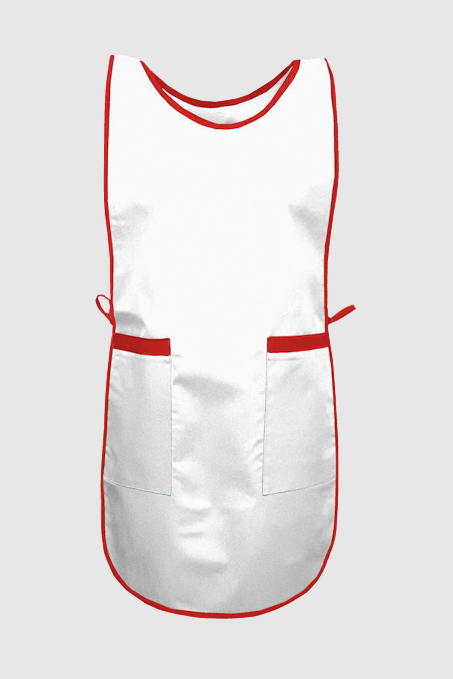 Sort vanzatoare cu 2 buzunare alb/rosu tercot 195g Ali