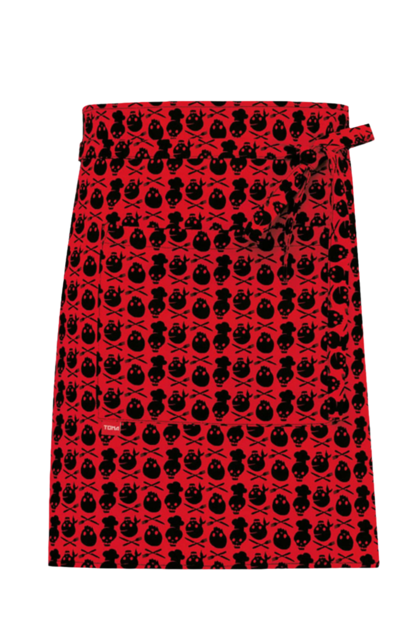 Sort bucatarie rosu cranii bumbac 200g Nevada (set 2)
