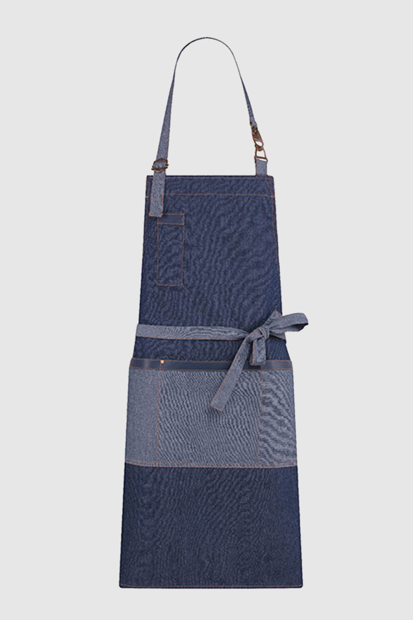 Sort barista cu pieptar denim bleumarin bumbac 200g Freddie