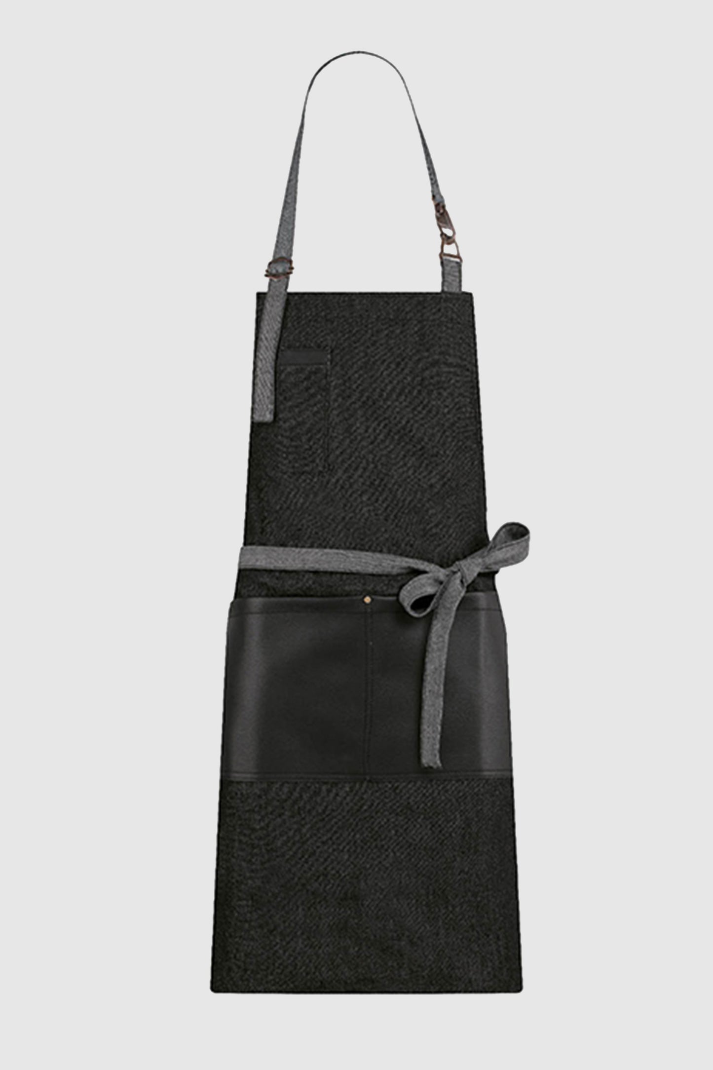 Sort barista cu pieptar denim negru bumbac 200g Freddie
