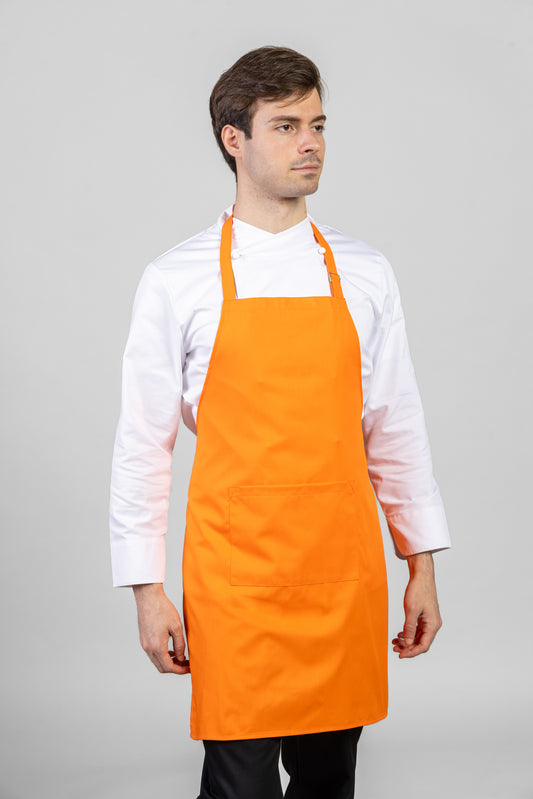 Sort bucatarie cu pieptar ajustabil portocaliu tercot 195g Patrick