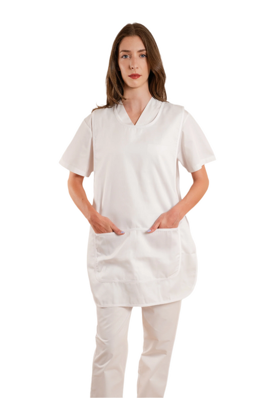 Sort dublu cu buzunar portionat alb tercot 195g Arzak