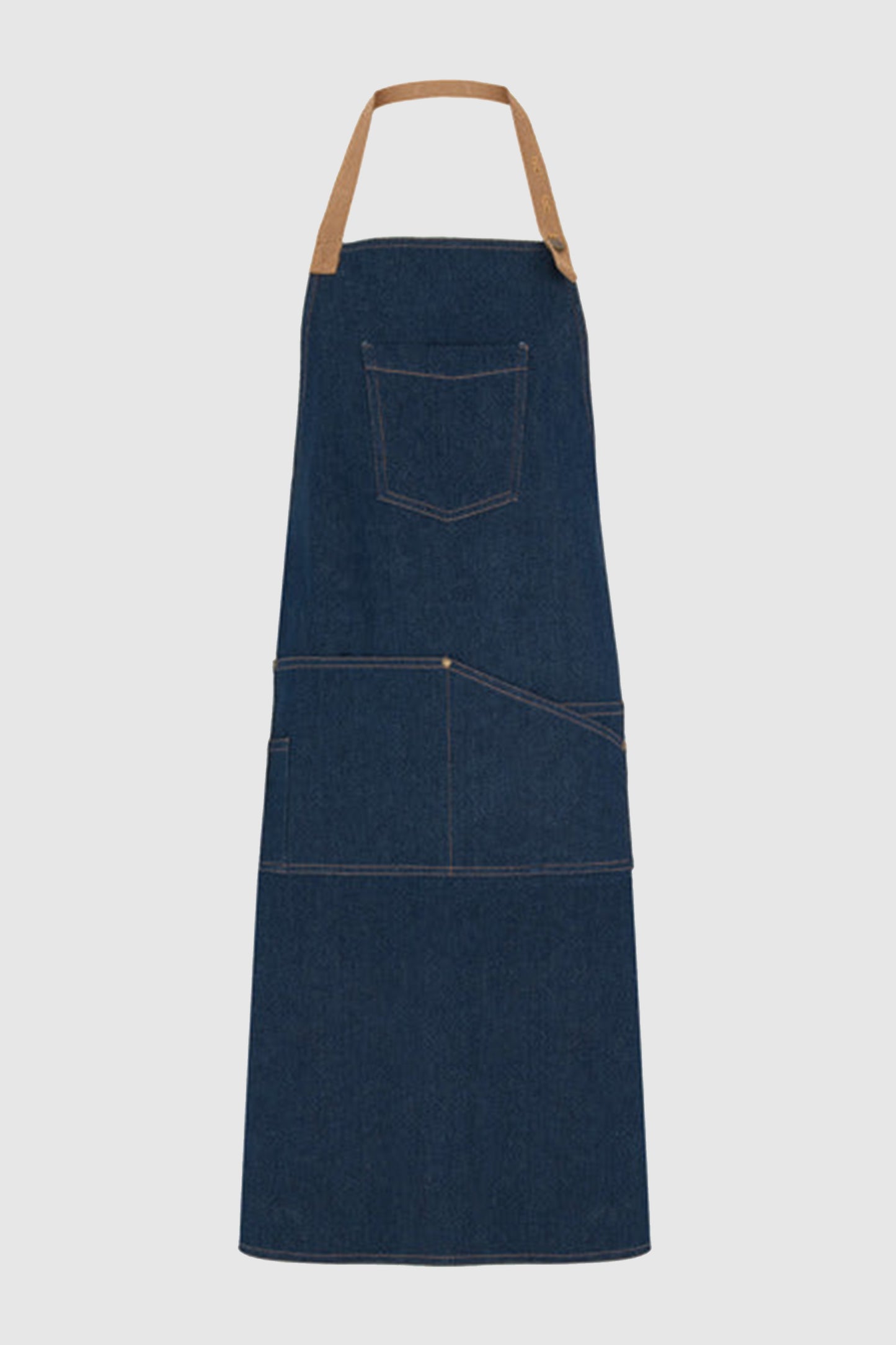 Sort bucatarie cu pieptar denim albastru 240g Batali