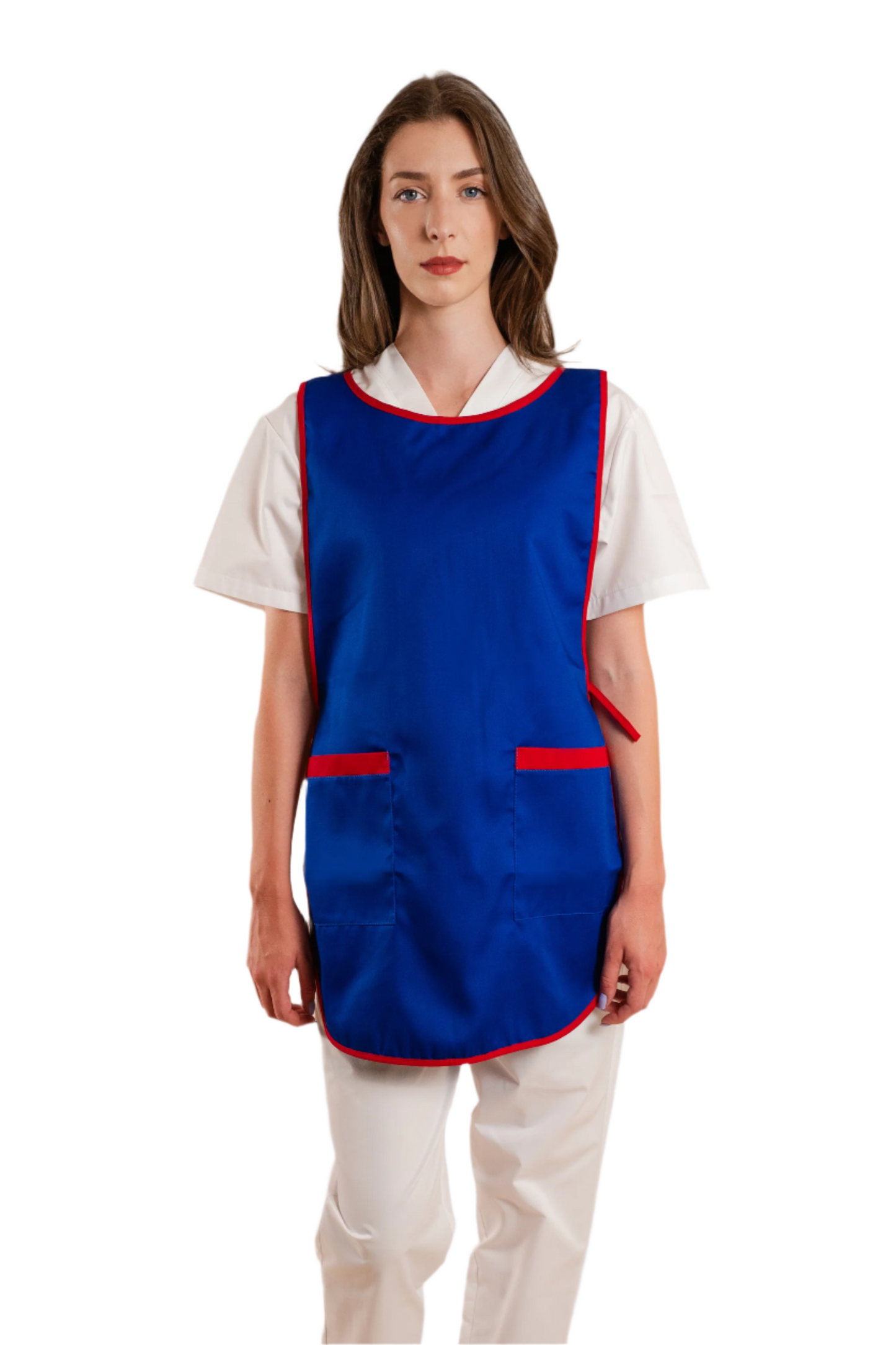 Sort vanzatoare cu 2 buzunare albastru/rosu tercot 195g Ali