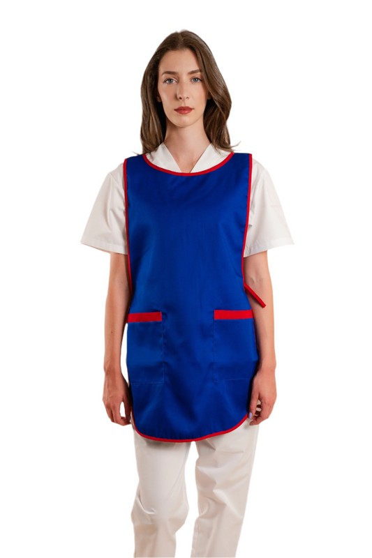 Sort vanzatoare cu 2 buzunare albastru/rosu tercot 195g Ali