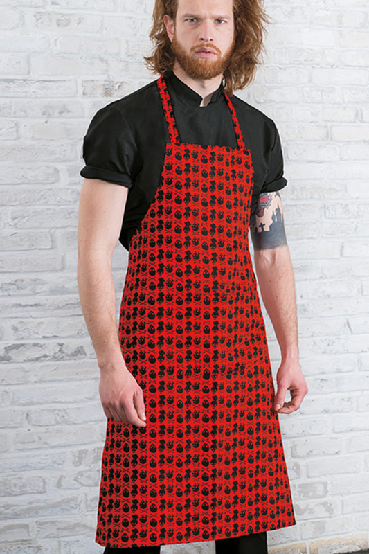 Sort bucatarie pieptar rosu cranii bumbac 200g Lima