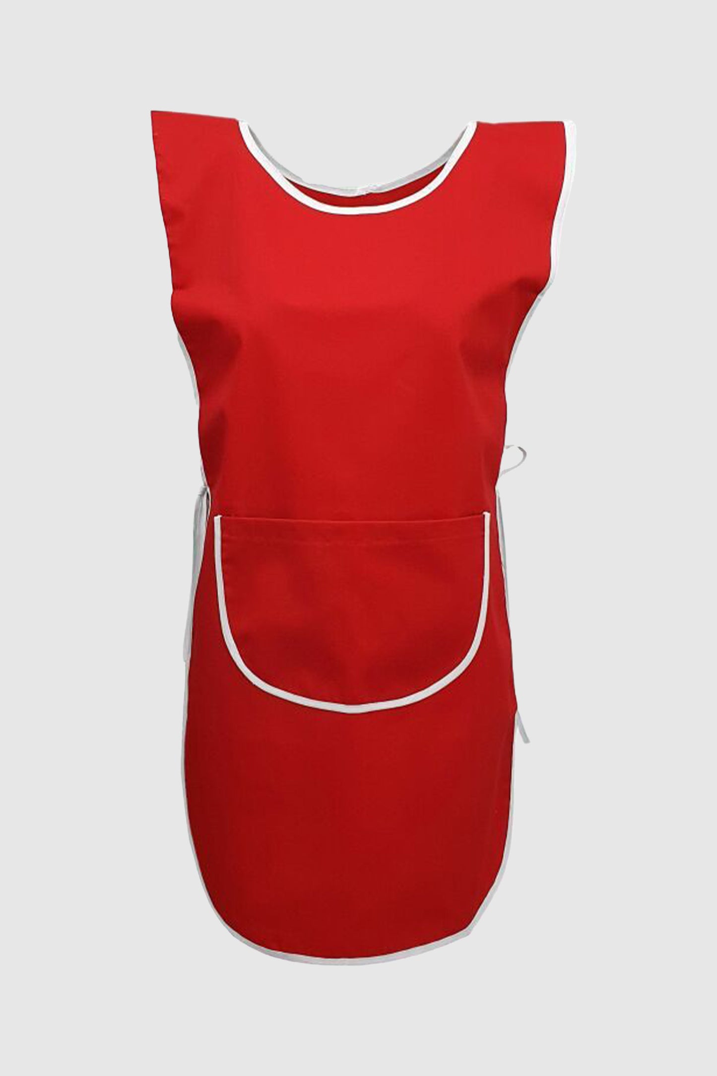 Sort poncho cu buzunar rosu/alb tercot 195g Duo