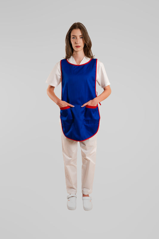 Sort vanzatoare cu 2 buzunare albastru/rosu tercot 195g Ali