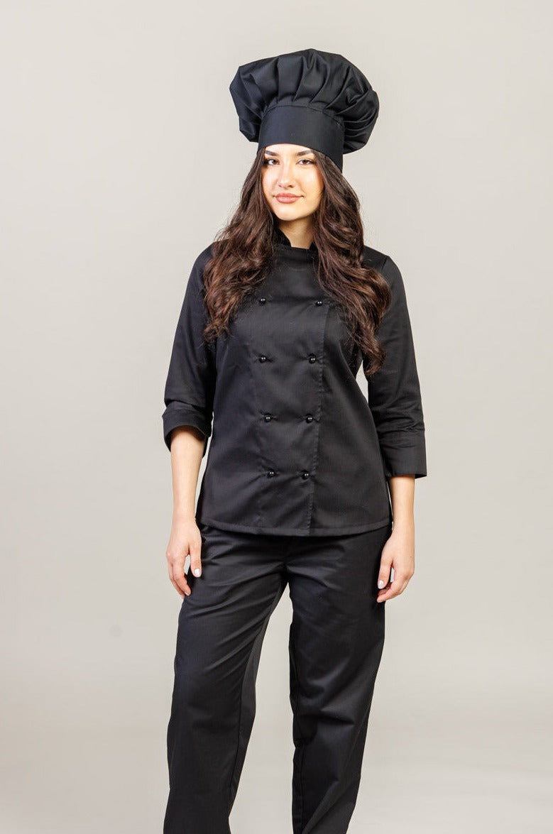 Boneta bucatar neagra unisex tercot 195g Boni