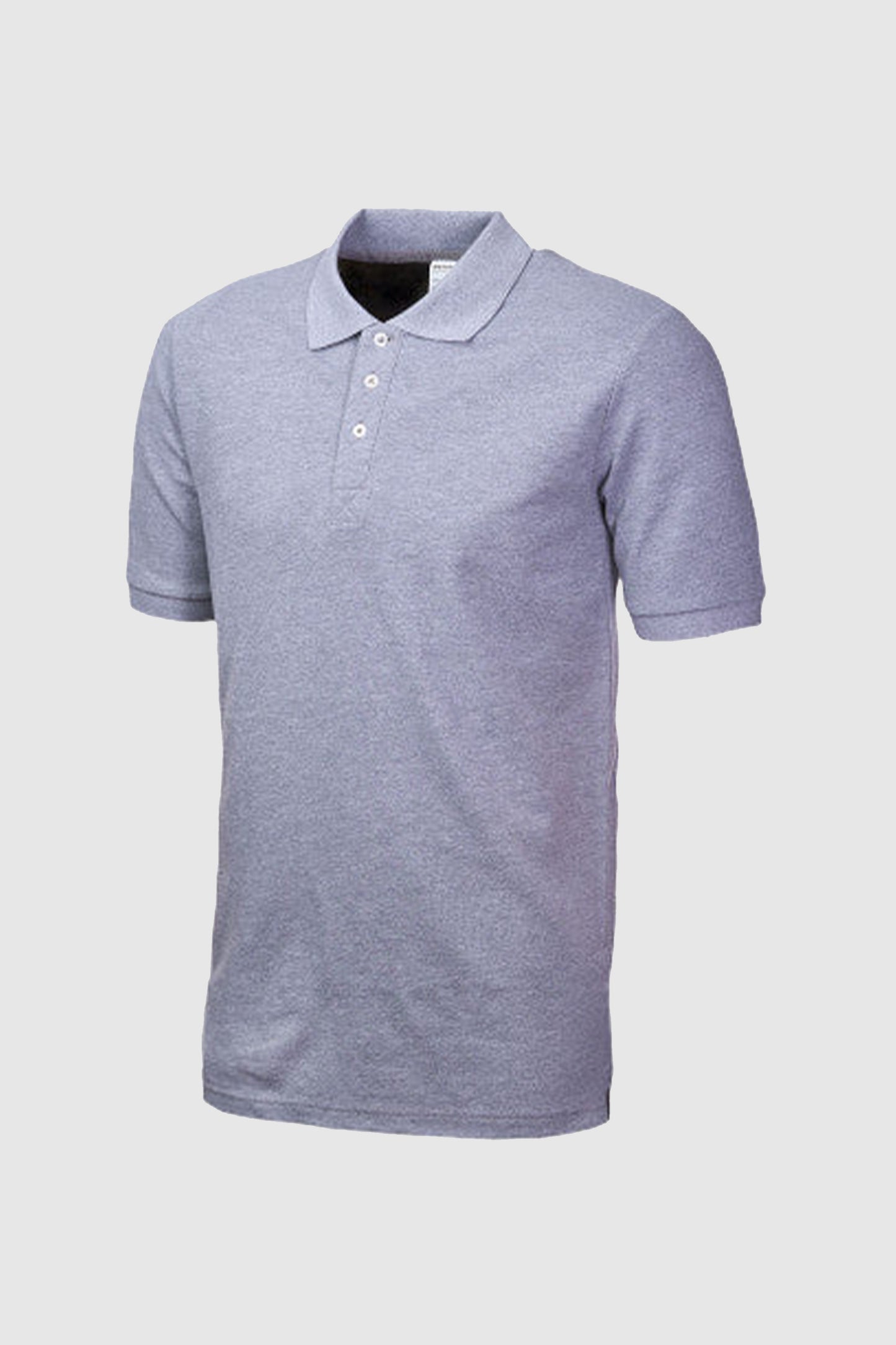 Tricou polo gri unisex bumbac 190g Confort