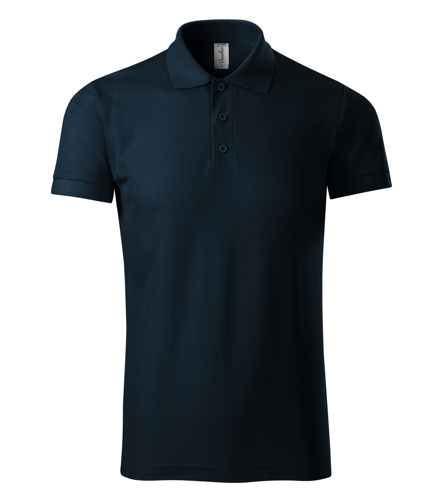 Tricou polo bleumarin barbat bumbac/poliester 170g Joy