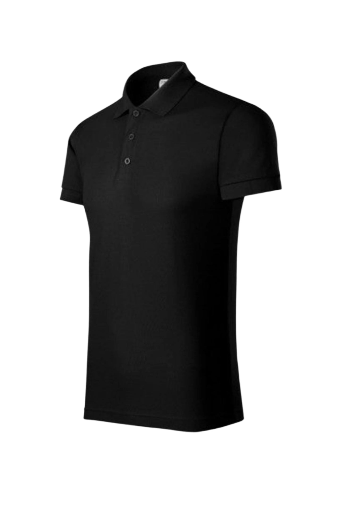 Tricou polo negru barbat bumbac/poliester 170g Joy