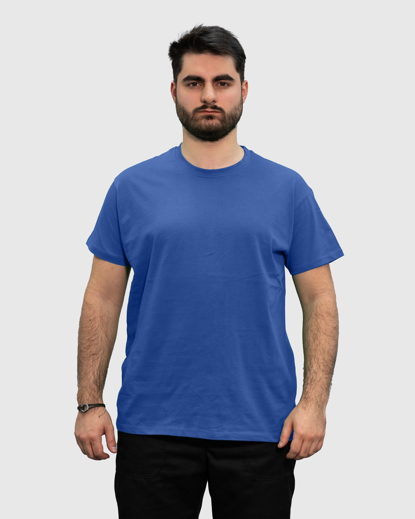 Tricou albastru unisex bumbac 150g Regent