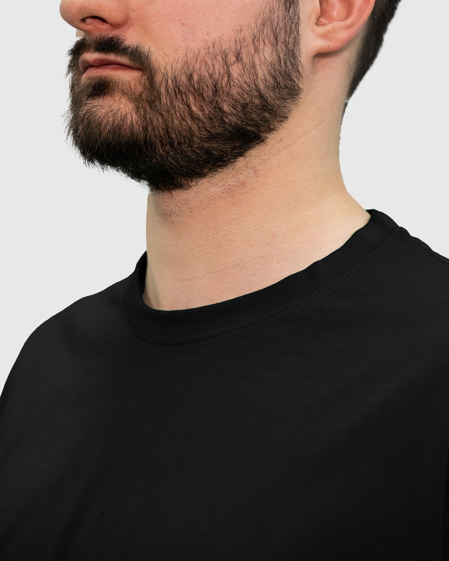 Tricou negru unisex bumbac 150g Regent