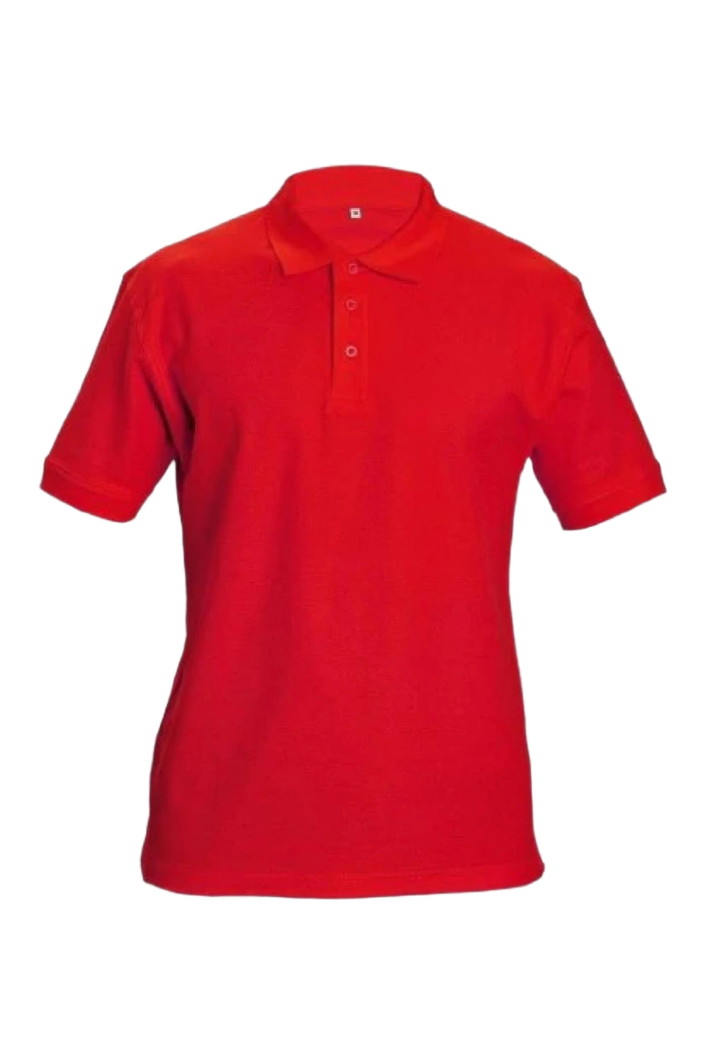 Tricou polo rosu unisex bumbac 190g Dhanu