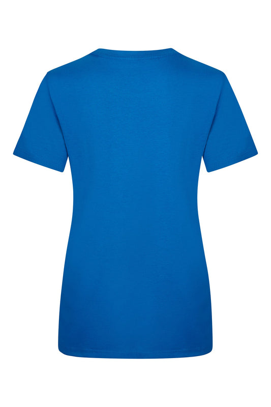 Tricou jersey tubular simplu 155g dama maneca scurta albastru atol Melbourne Woman