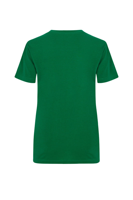 Tricou jersey tubular simplu 155g dama maneca scurta verde kelly Melbourne Woman