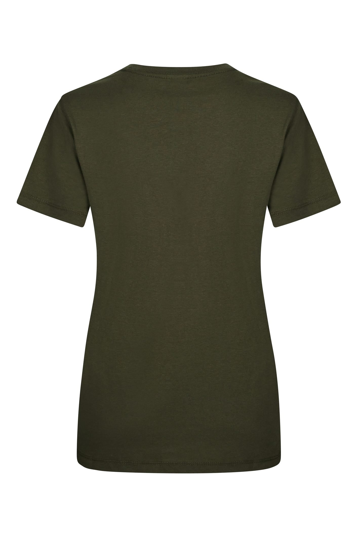 Tricou jersey tubular simplu 155g dama maneca scurta verde kaki Melbourne Woman