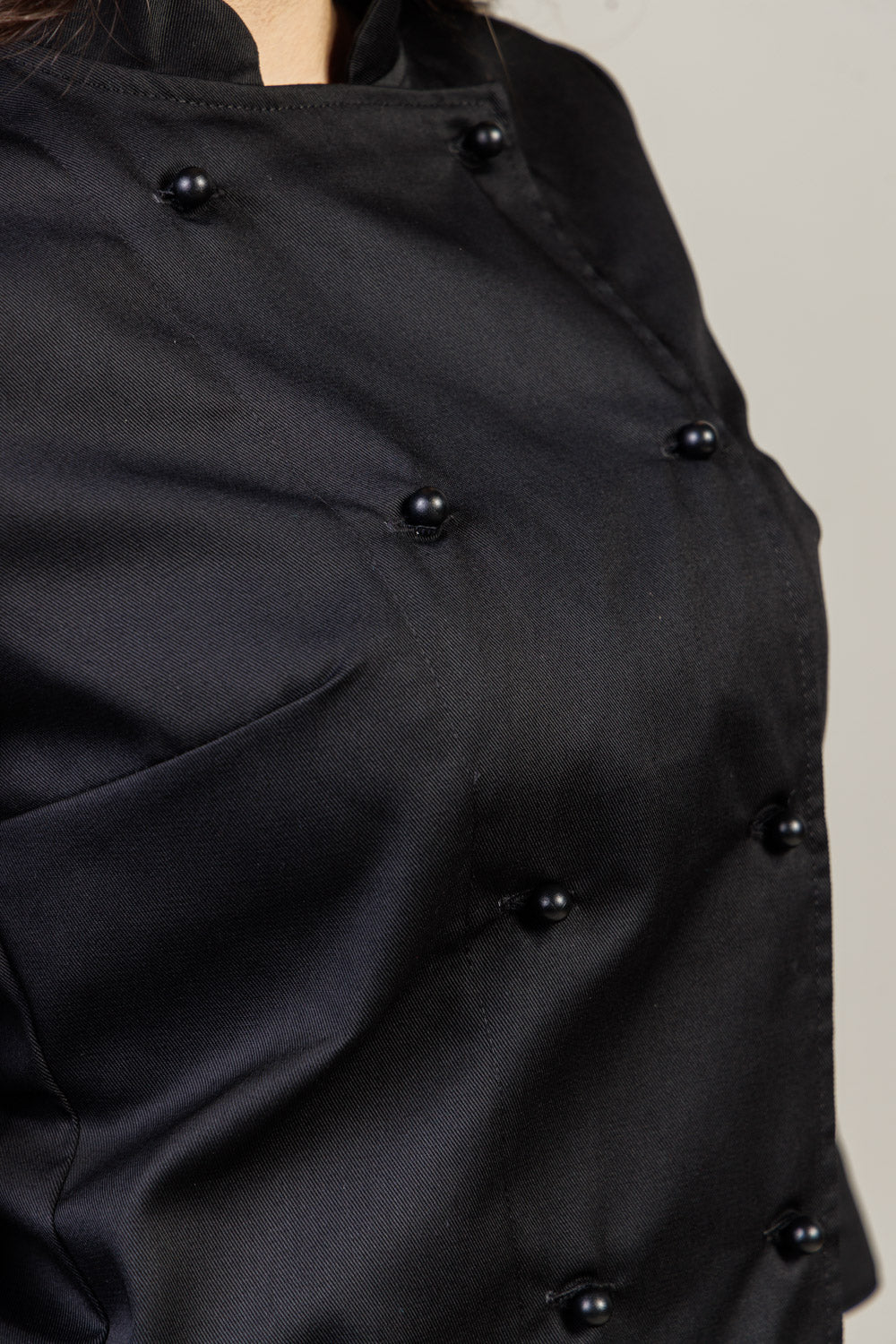 Tunica bucatar neagra dama maneca 3/4 tercot 195g Zoe