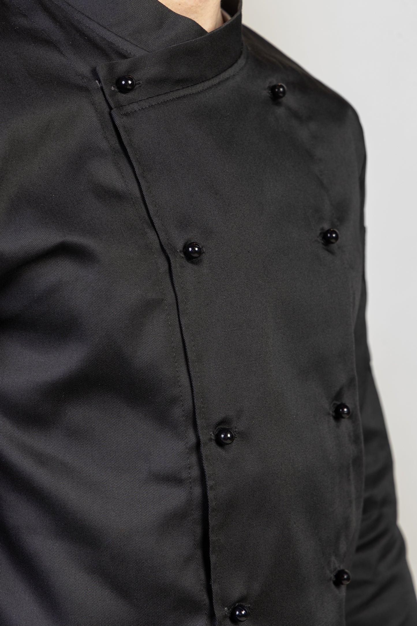 Tunica bucatar neagra barbat maneca lunga tercot 195g Nobu