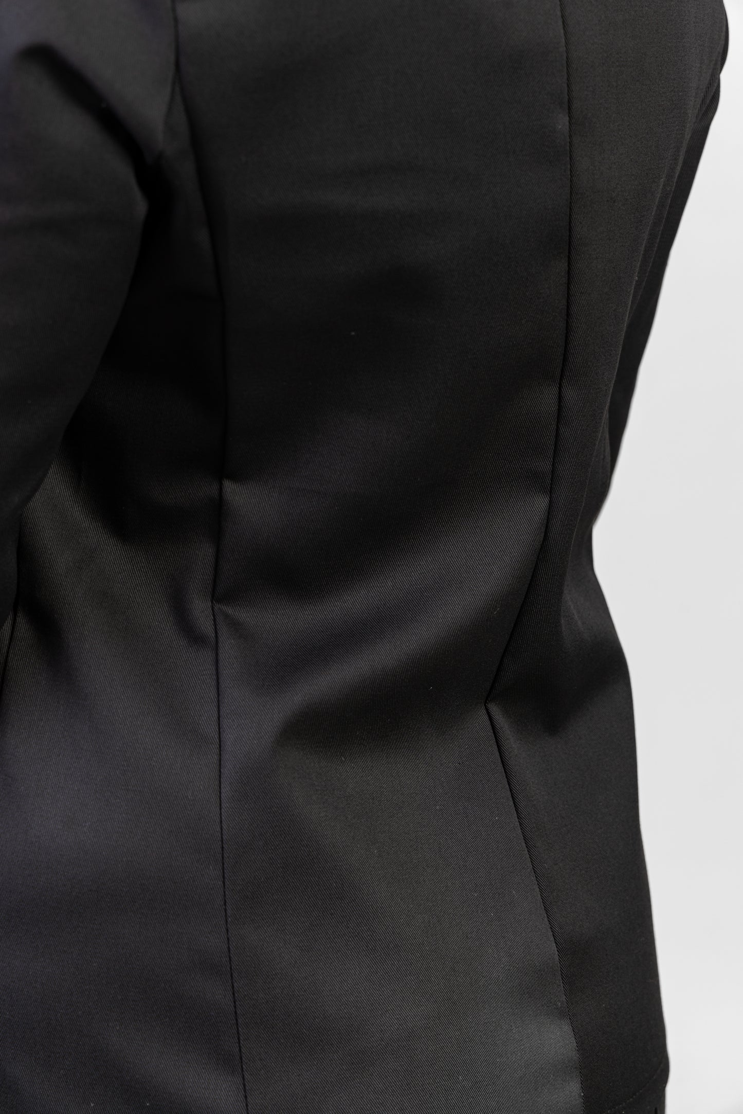 Tunica bucatar neagra dama maneca 3/4 tercot 195g Zoe