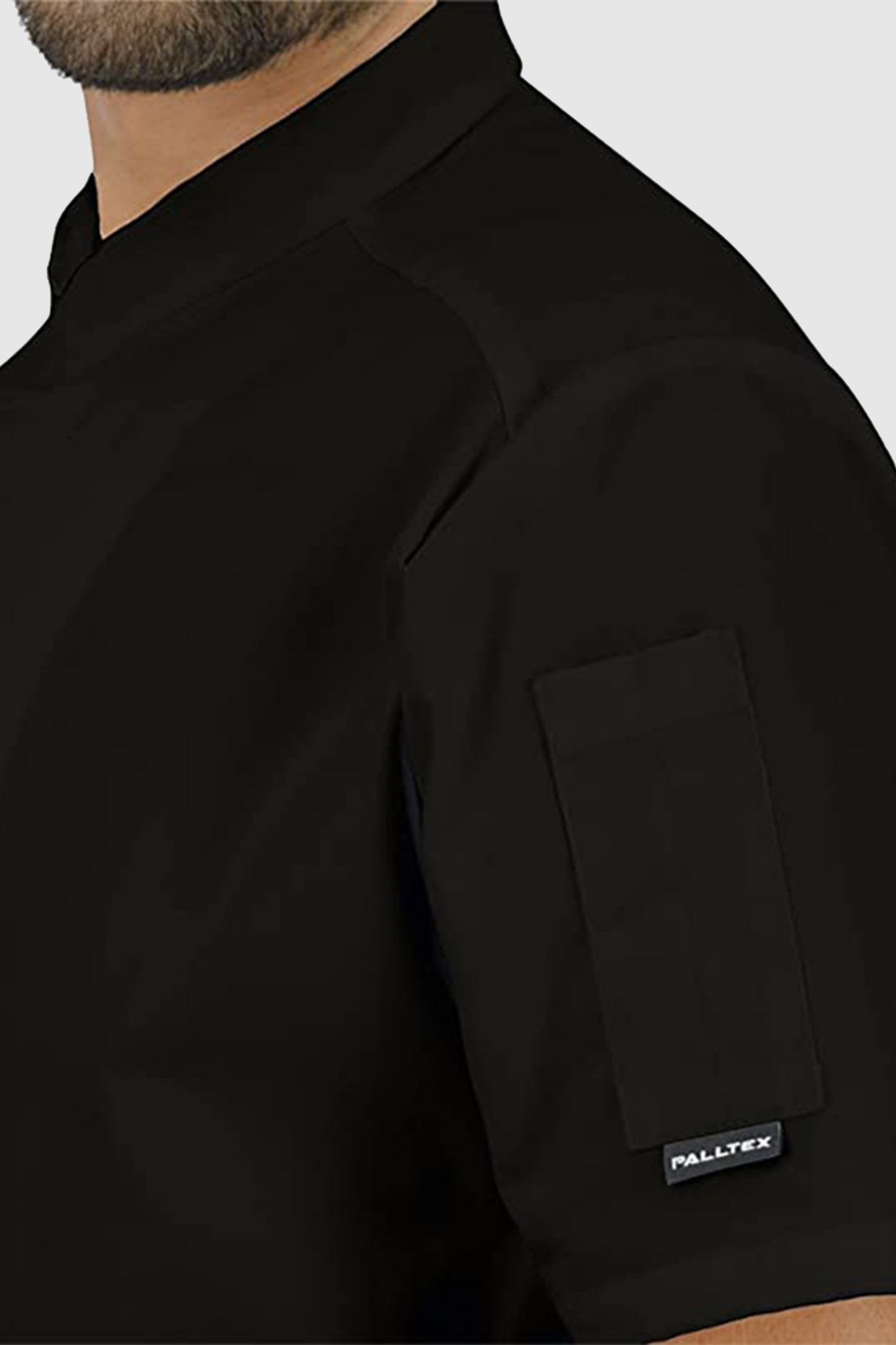 Tunica bucatar neagra unisex maneca scurta bumbac 200gr Koto