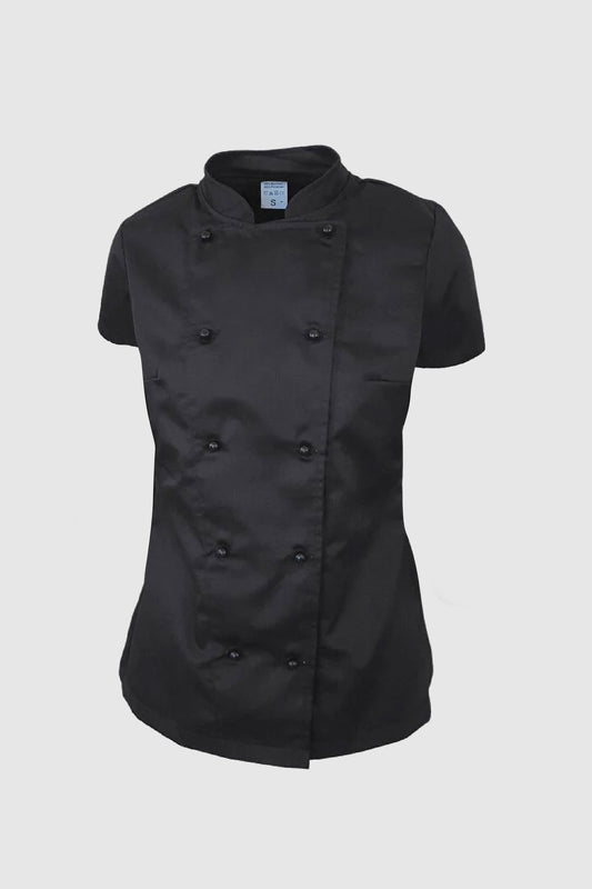 Tunica bucatar neagra dama maneca scurta poplin 165g Alma