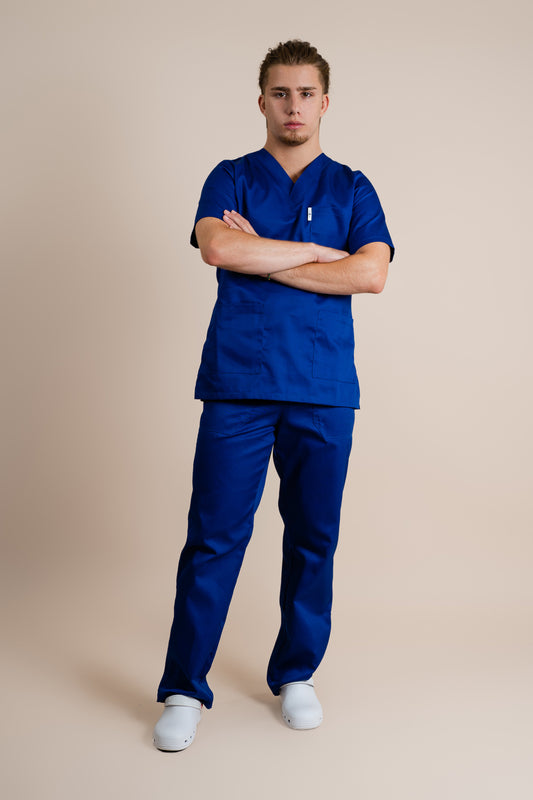 Uniforma de lucru albastru unisex tercot 195g Hector