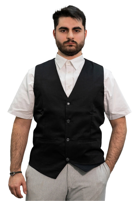 Vesta ospatar neagra barbat tercot 195g Moho