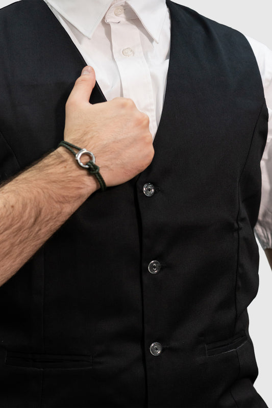 Vesta ospatar neagra barbat tercot 195g Moho