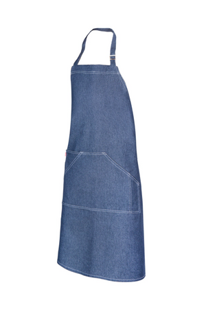 Sort cu pieptar denim stretch 260g denim inchis V404207
