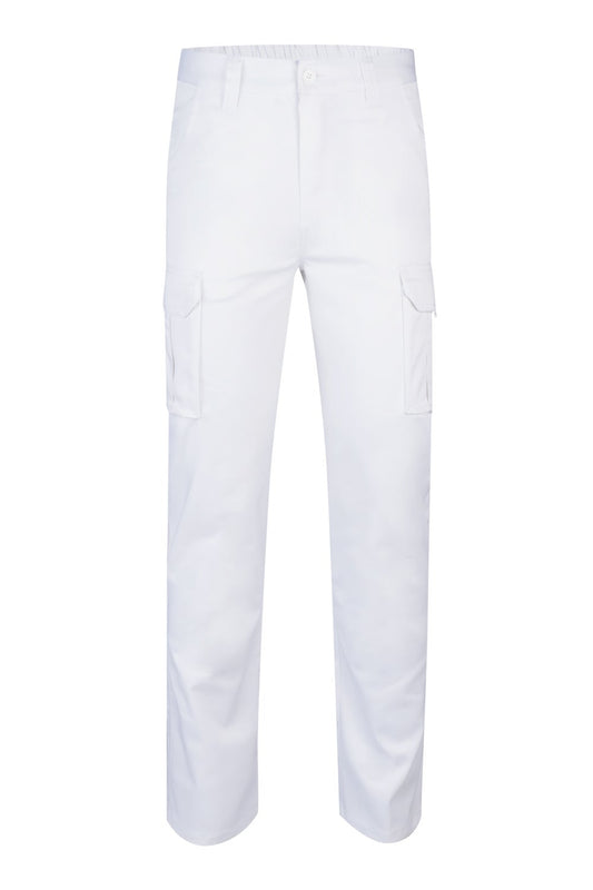 Pantaloni stretch 240g Alb V103002S