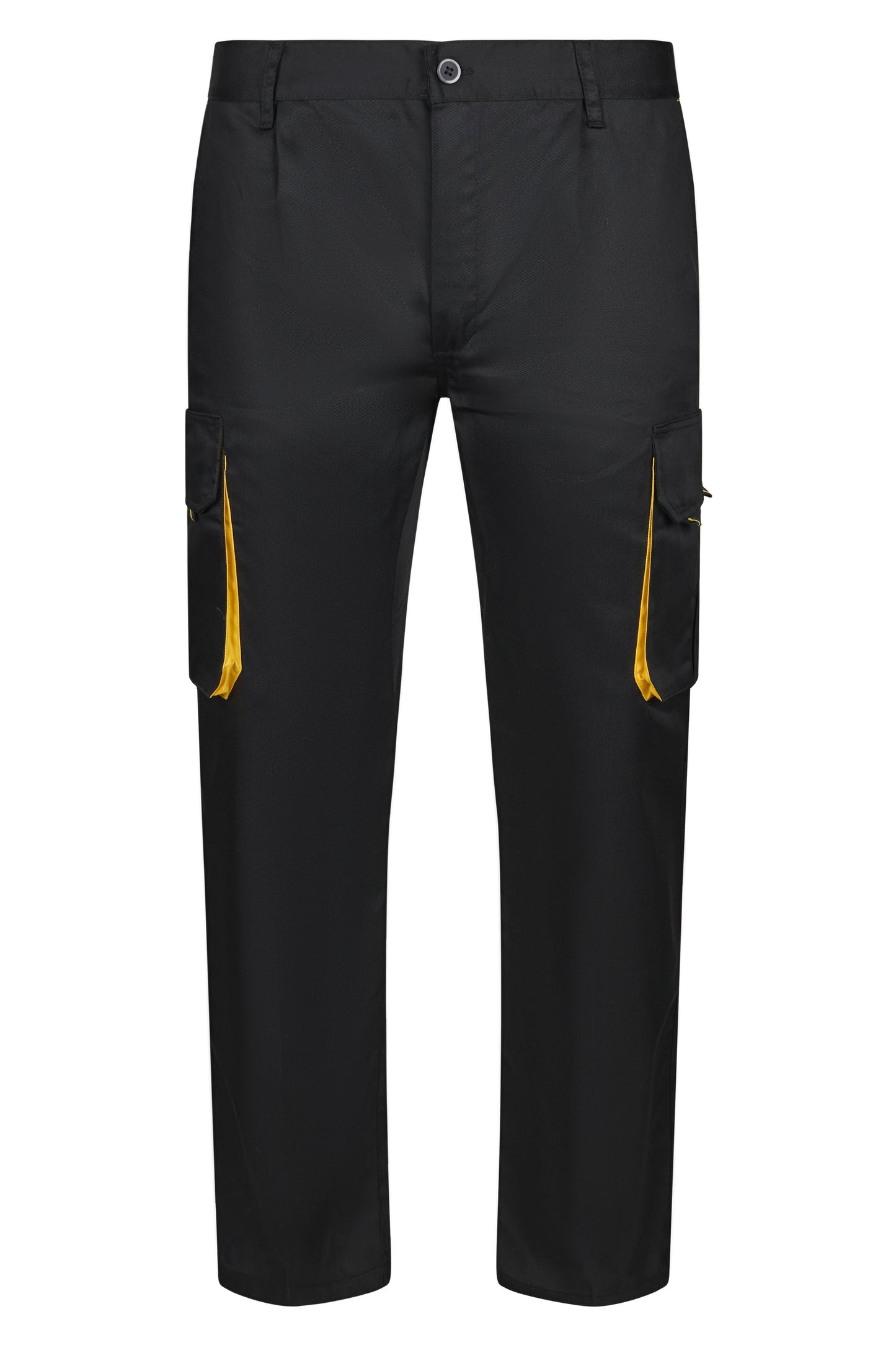 Pantaloni tercot 200g barbat Negru/Galben V103004