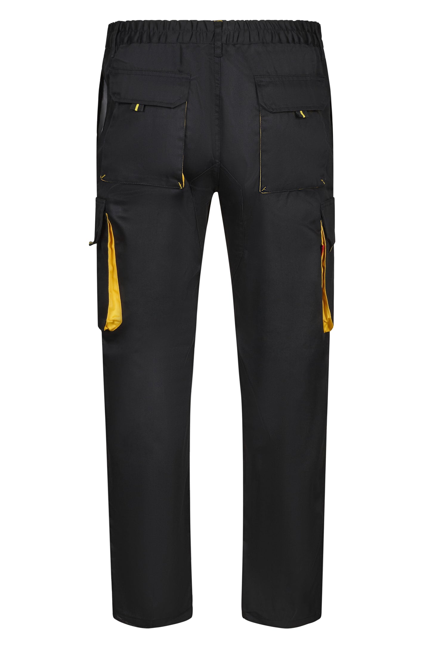 Pantaloni tercot 200g barbat Negru/Galben V103004